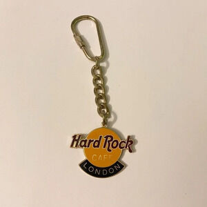 Hard Rock Cafe London Classic Logo Keyring Keychain Charm  FC Parry England